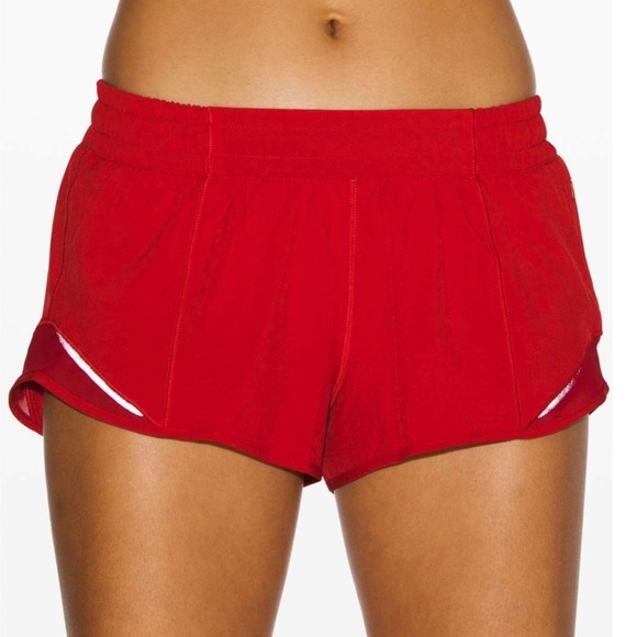Lululemon Hotty Hot Shorts Dark Red Womens Size 4 Swift Running Athletic‎ W7AUSR - Picture 2 of 16